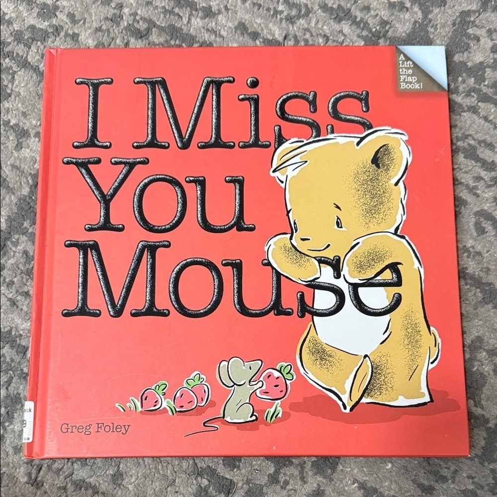 I Miss You Mouse Children's Book
